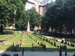 Granary Burying Ground - Final resting place of Sam Adams, Paul Revere, John Hancock, all five Boston Massacre Victims (in one tomb no less), and up to 5,000 more historic Bostonians!